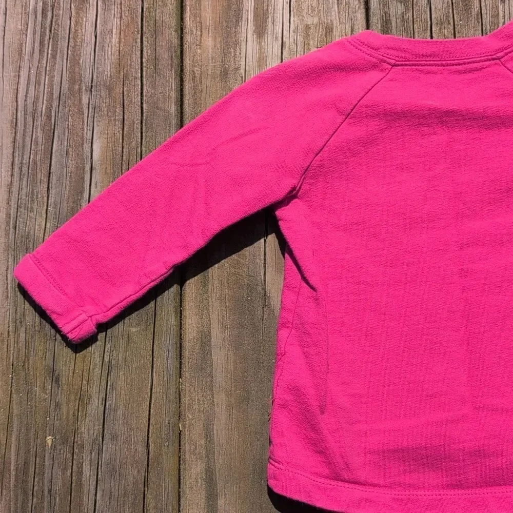 Carter's 18 Month Pink Little Sister Rainbow Sweatshirt